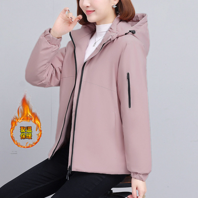 明星同款加棉加厚冲锋衣棉服女季新款户外运动休闲登山服棉衣外套