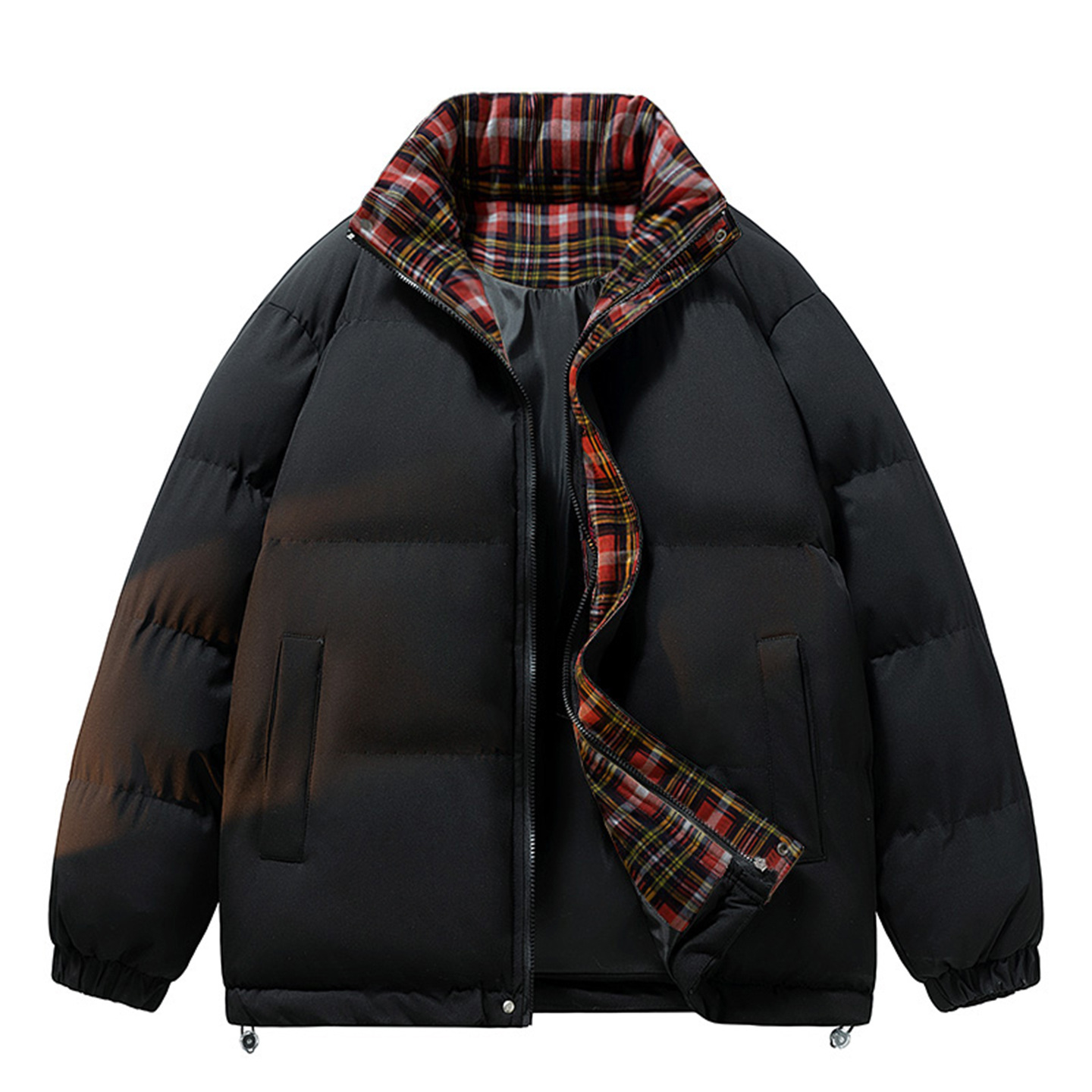 大牌高端青少年季棉衣外套男初中高中学生帅气羽绒棉服大童加厚保