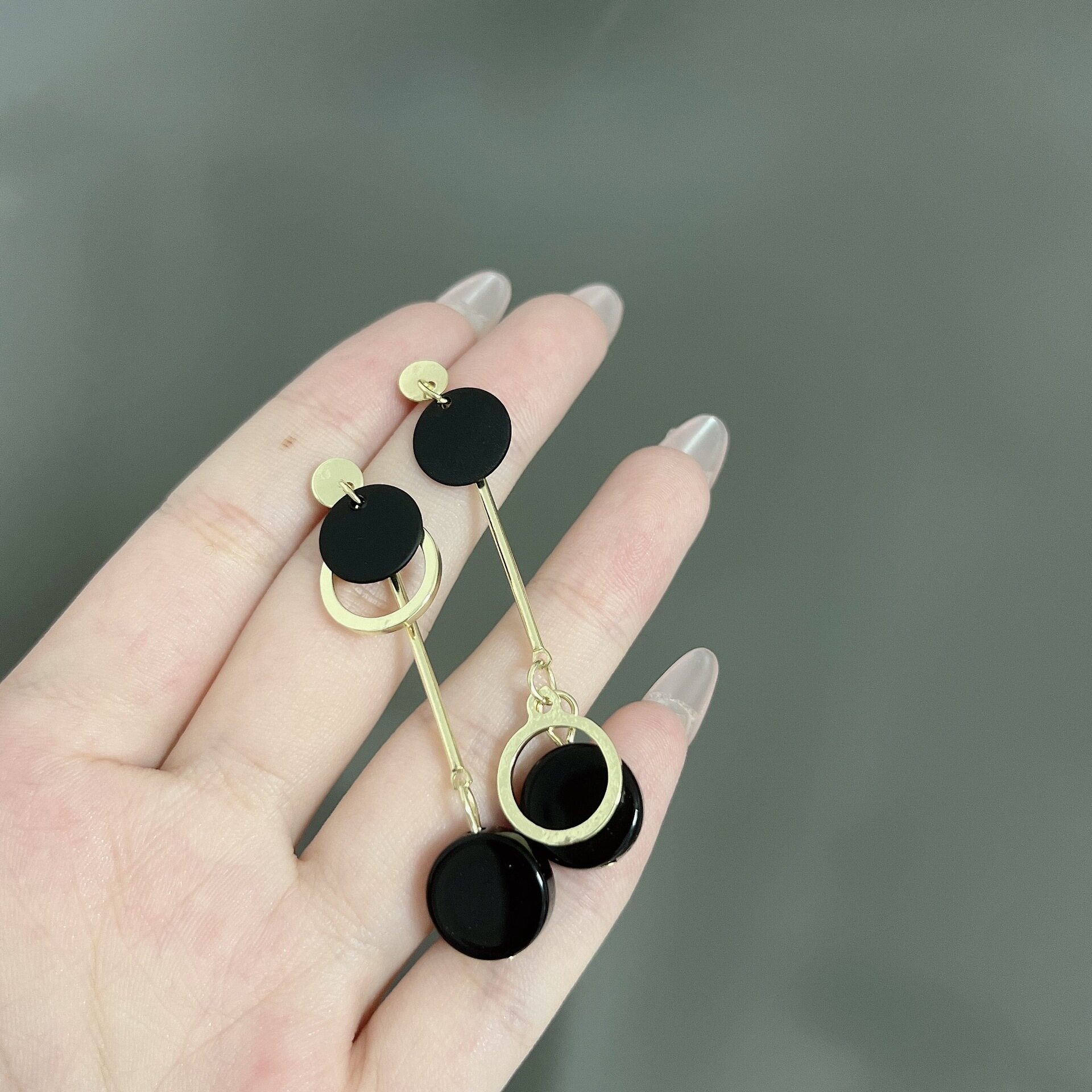 德国韩式个性冷淡风长款不规则流苏耳环设计感轻奢精致优雅大气耳