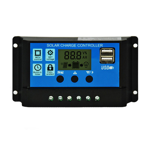 30A太阳能控制器12v24v自动通用