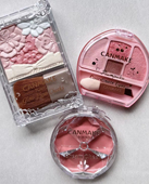 日本canmake井田26年春季 花瓣腮红五色腮红膏唇膏06卧蚕2月底发售