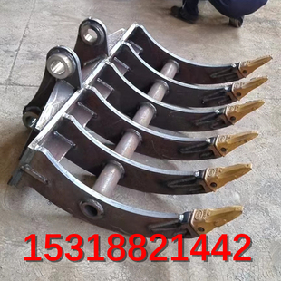 75挖掘机翻地松土耙子开荒耙子搂石头耙斗徐工60钩机开荒神器耙子