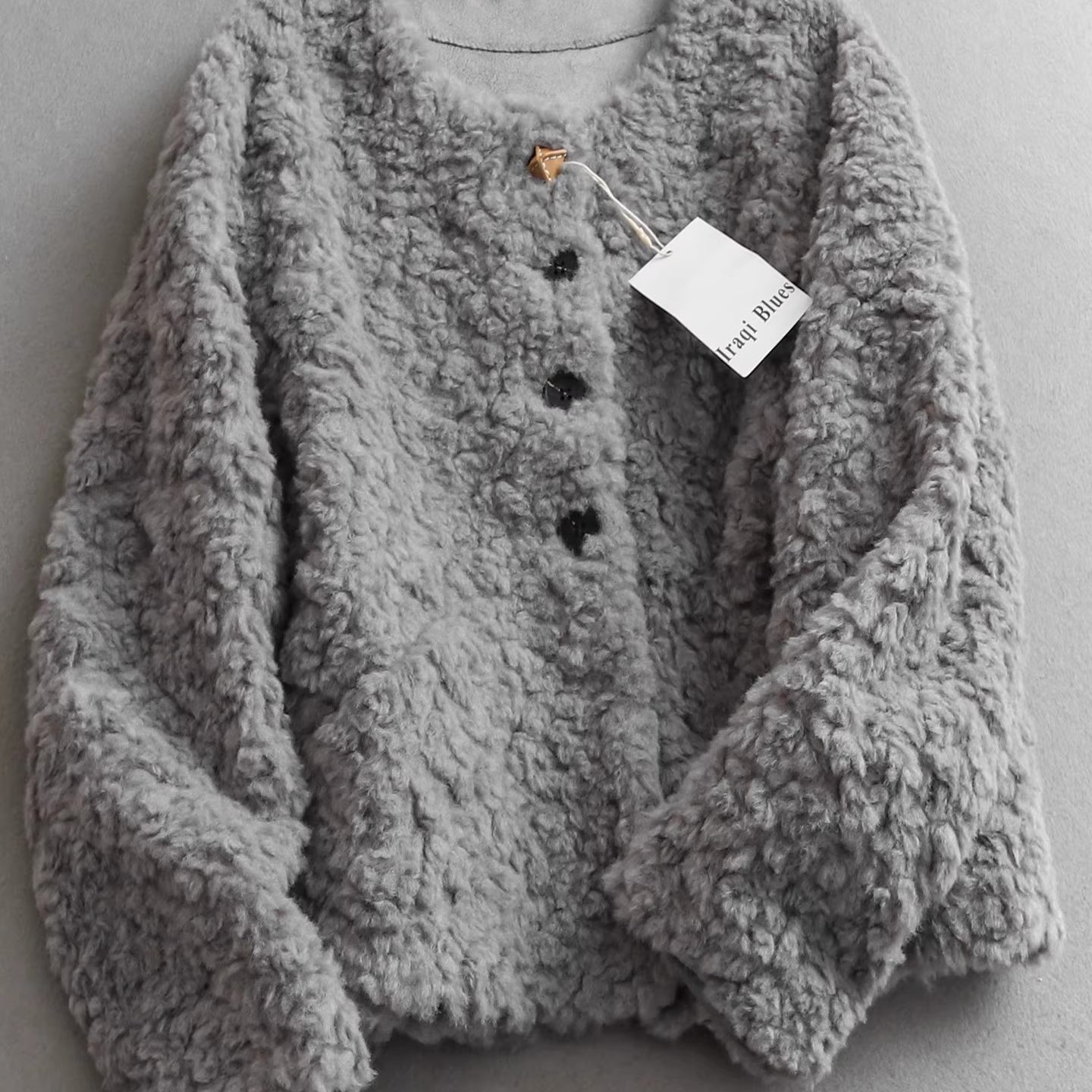 大厂订单！宽松加厚皮毛一体防风保暖圆领仿羊羔毛夹克外套女秋冬