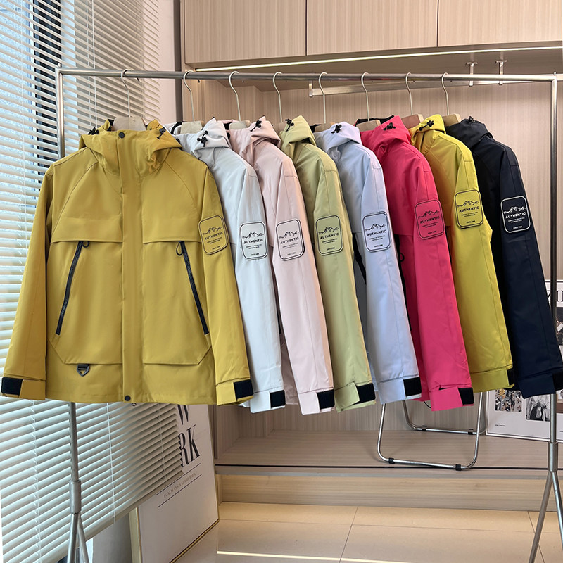 大厂订单!男女款摇粒绒内胆防风防水保暖登山服三合一冲锋衣外套