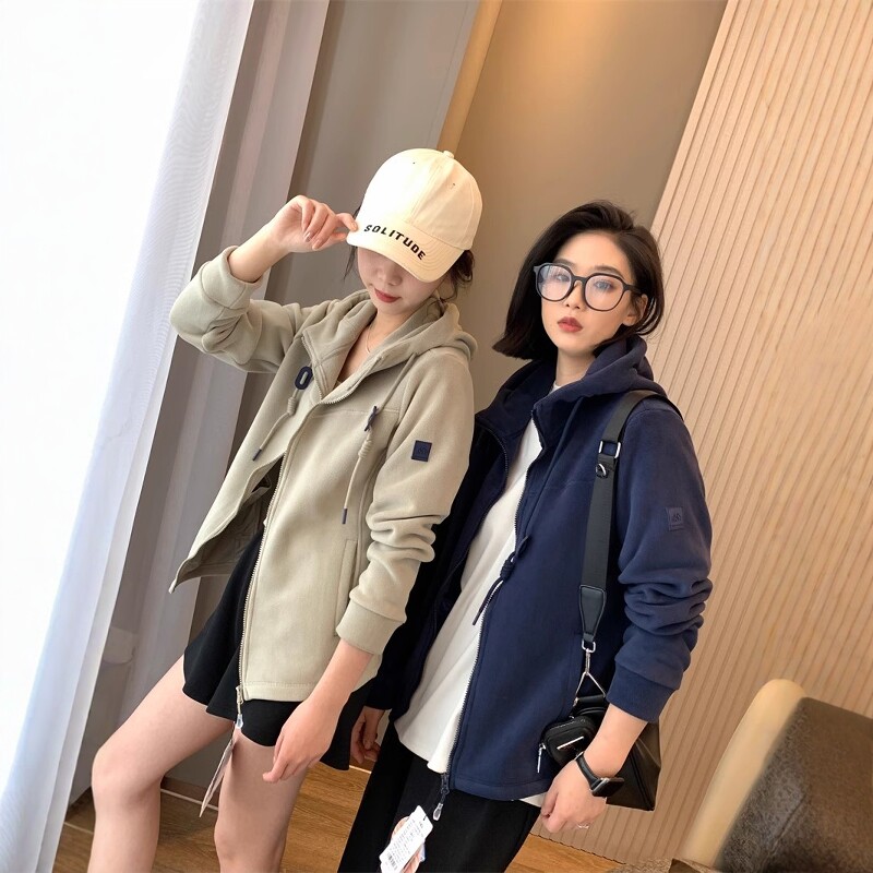 UXINYIHUI摇粒绒连帽卫衣