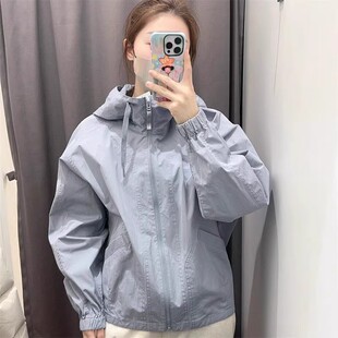 户外山系连帽拉链宽松茄克休闲外套夹克春夏 情侣款 日单 试衣间