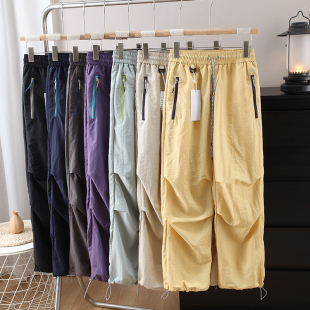 情侣款 休闲登山裤 户外山系薄款 裤 防水速干褶皱伞兵工装 大厂订单