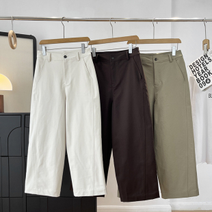 休闲裤 香蕉裤 女秋 设计感解构感缝线高腰显瘦九分窄版 大厂订单