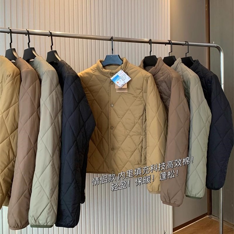 UXINYIHUI宽松单排扣棉衣