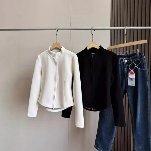 UXINYIHUI修身型外套立领