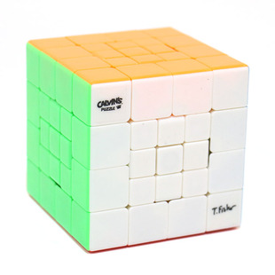 香港Calvin开尔文五阶球魔方彩色魔中球重叠菠萝魔方五阶变体玩具