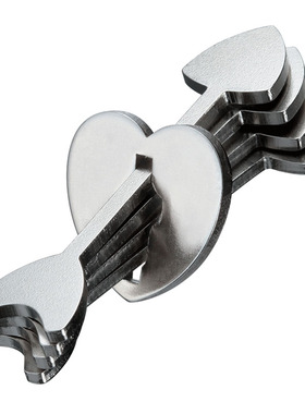 Hanayama 矢Arrows魔金Cast Puzzle金属解谜玩具益智烧脑谜题情人