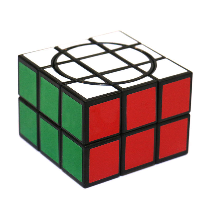 点盛233魔中魔魔方 黑白贴纸带圈不等阶儿童益智玩具新手入门异形