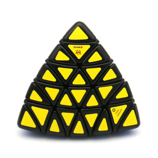 Meffert's 麦菲特五阶金字塔魔方黑白拉丝贴纸粽子异形四面体玩具
