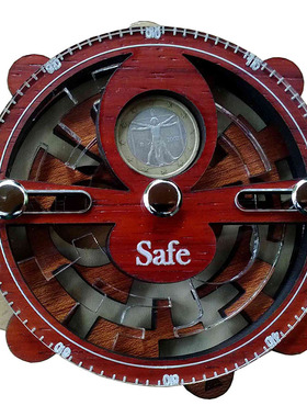 Siebenstein-Spiele保险箱Safe木质益智烧脑成人玩具硬币解谜迷宫