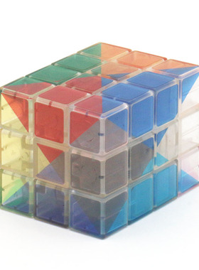 Calvin's加尔文334魔方12色透明贴纸不等阶限量异形儿童益智玩具