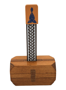 Project Genius雷神之锤Thor's Hammer木质益智烧脑拼装解谜玩具