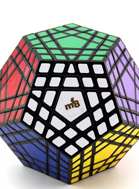 魔方吧mf8五阶五魔方高阶十二面黑色顺滑异形高难度儿童益智玩具
