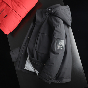 重磅户外防水面料！800+蓬松度！秋冬男士连帽加厚保暖抗寒羽绒服