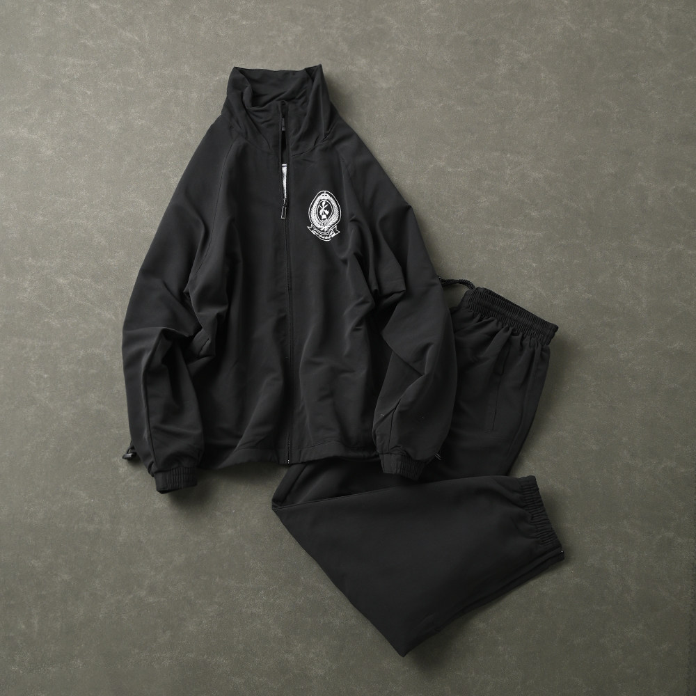 舒适有型！出口订单！外贸男装春秋跑步运动套装休闲户外训练服潮