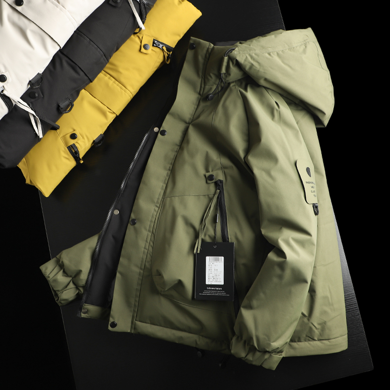 户外防风水机能工装加厚保暖棉服