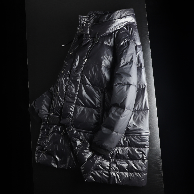 一衣两穿！定制防风防水面料！冬季男士90白鸭绒连帽保暖羽绒服潮