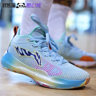 李宁男子篮球鞋驭帅13低帮缓震透气实战运动球鞋ABAQ013-1