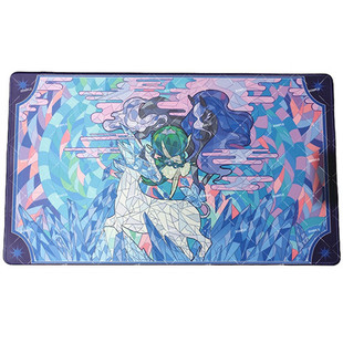 ptcg卡垫宝可梦 黑马白马蕾冠王 幽灵马&雪暴马 玻璃彩绘风格DIY