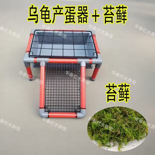 晒台乌龟产蛋池巴西龟草龟晒背台自制爬坡台乌龟苔藓龟缸岛网格