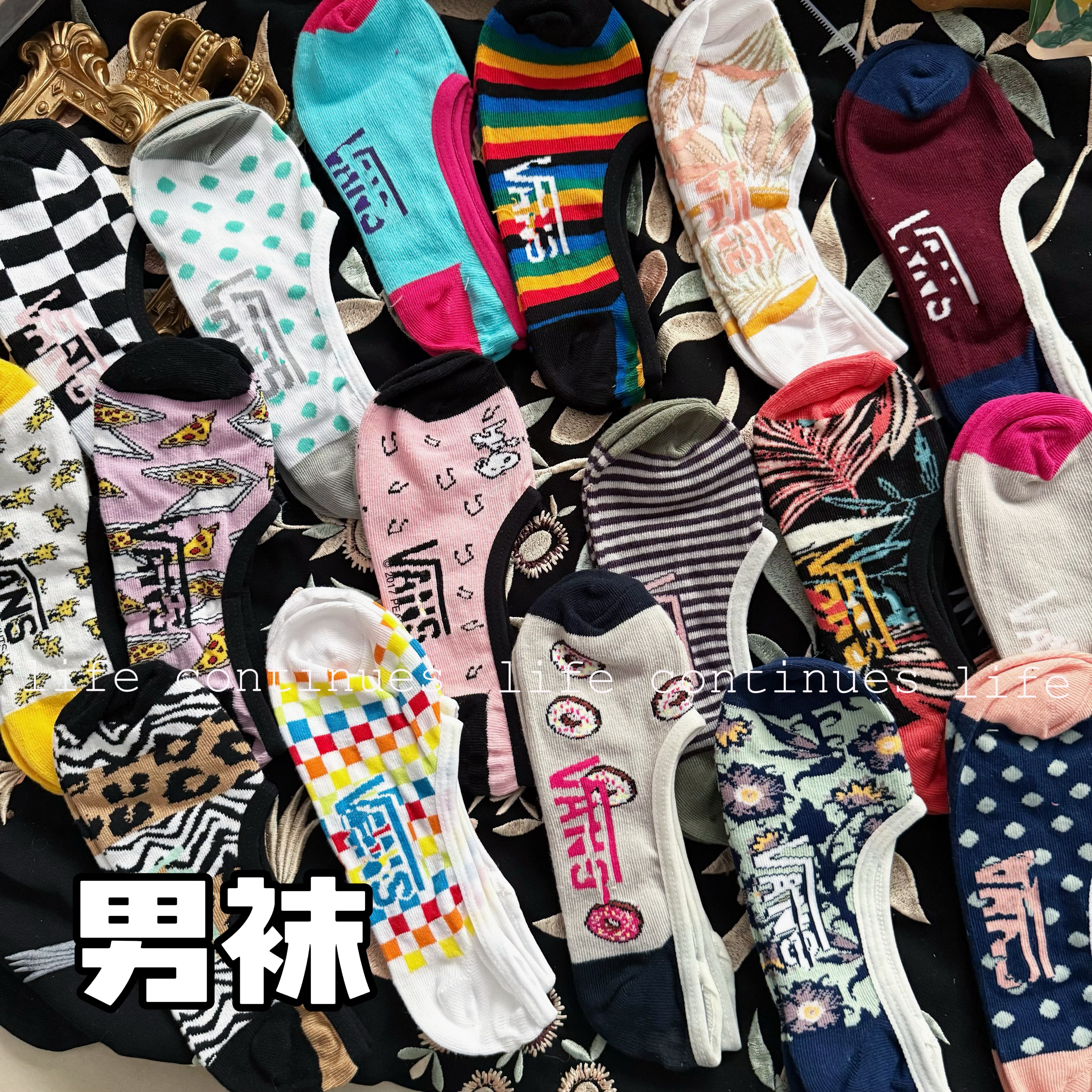 现货男士短袜硅胶防滑运动隐形袜纯棉透气舒适吸汗春夏秋船袜潮袜