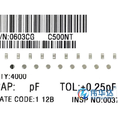 贴片电容 0603 8.2pF 50V 1608 ±0.25pF 0603CG8R2C500NT 现货