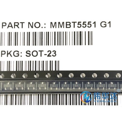 MMBT5551 SOT-23 G1 贴片三极管 0.6A/180V NPN 国产全新 1000只