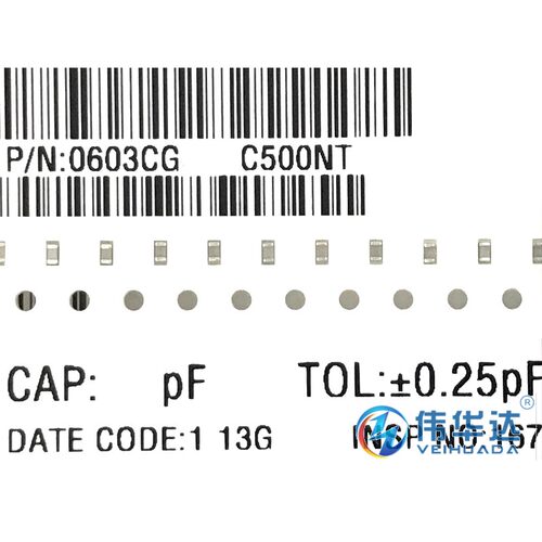 贴片电容 0603 1.2pF 1R2C 50V ±0.25pF 0603CG1R2C500NT 原装