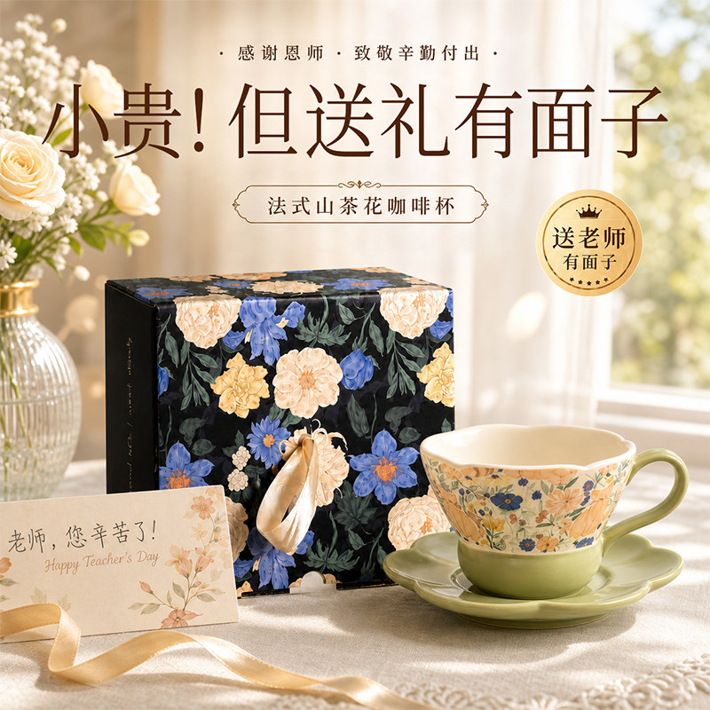教师节礼物送女老师2026新款幼儿园实用高档女生生日创意咖啡杯子