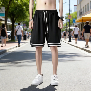 网眼五分沙滩裤 清仓捡漏2026夏季 男休闲宽松篮球薄款 冰丝短裤 新款