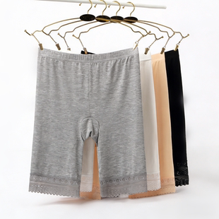 加档打底短裤 胖人打底裤 胖mm打底裤 防走光五分裤 女 女莫代尔安全裤