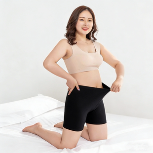 白色保险裤 夏可外穿黑色平角打底短裤 女防走光莫代尔打底裤 安全裤
