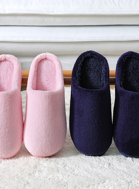 秋冬毛毛棉拖鞋女2020新款韩版情侣家用厚底室内月子保暖棉拖冬天