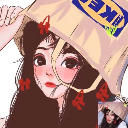定制真人照片转手绘微信情侣头像