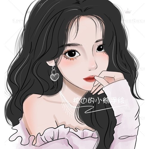 手绘情侣头像卡通Q版头像定制