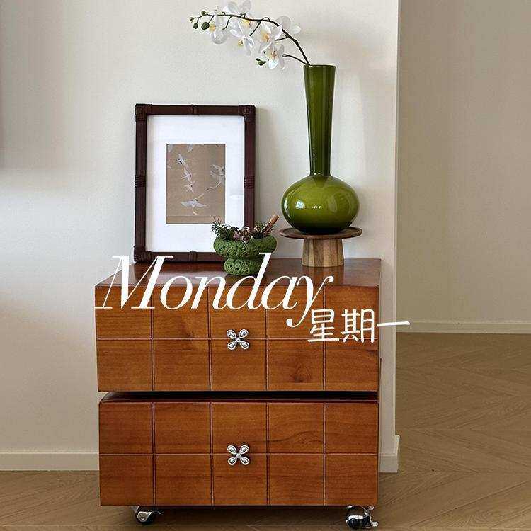 可旋转床头柜实木木创意中古风柜子抽屉式收纳柜储物实木床头柜,鲜花速递/花卉仿真/绿植园艺,割草机/草坪机,淘宝优惠券,粉丝福利购,淘宝优惠卷