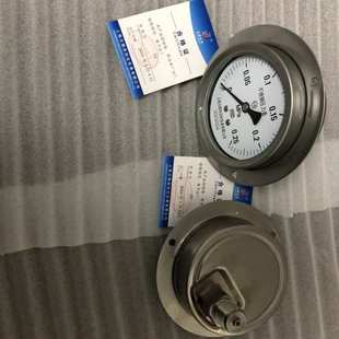 径向带边充油压力表Y100 100ZT轴向带边真空压力表