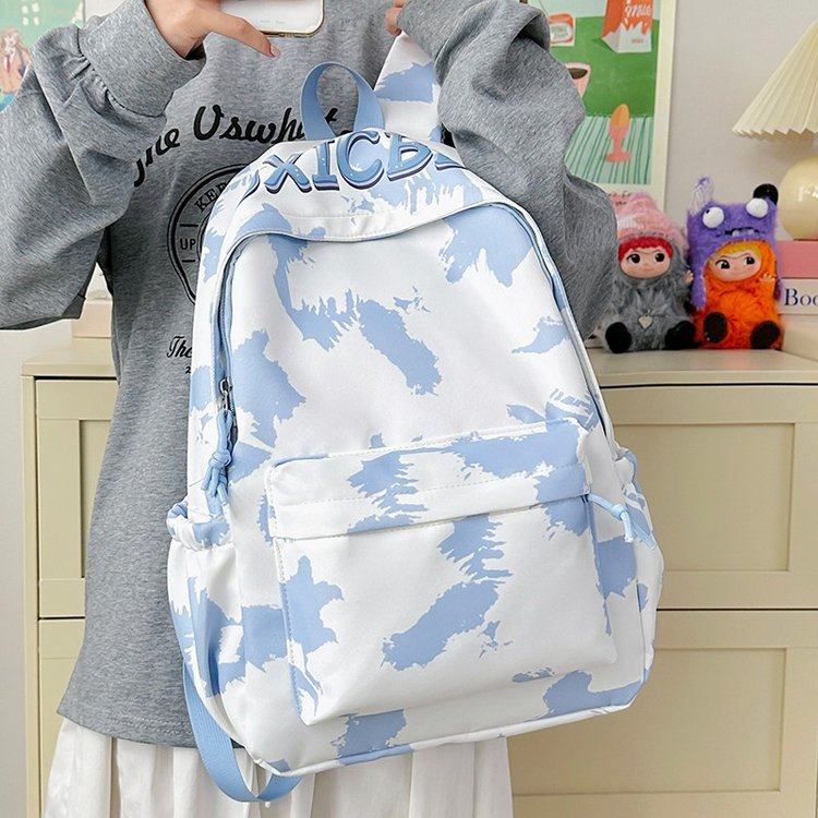 2026新款时尚轻便旅行逛街包包扎染双肩包女小型背包大学生小书包,箱包皮具/热销女包/男包,双肩背包,淘宝优惠券,粉丝福利购,淘宝优惠卷