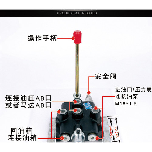 ZS-101液压换向阀双向手动多路阀分配器