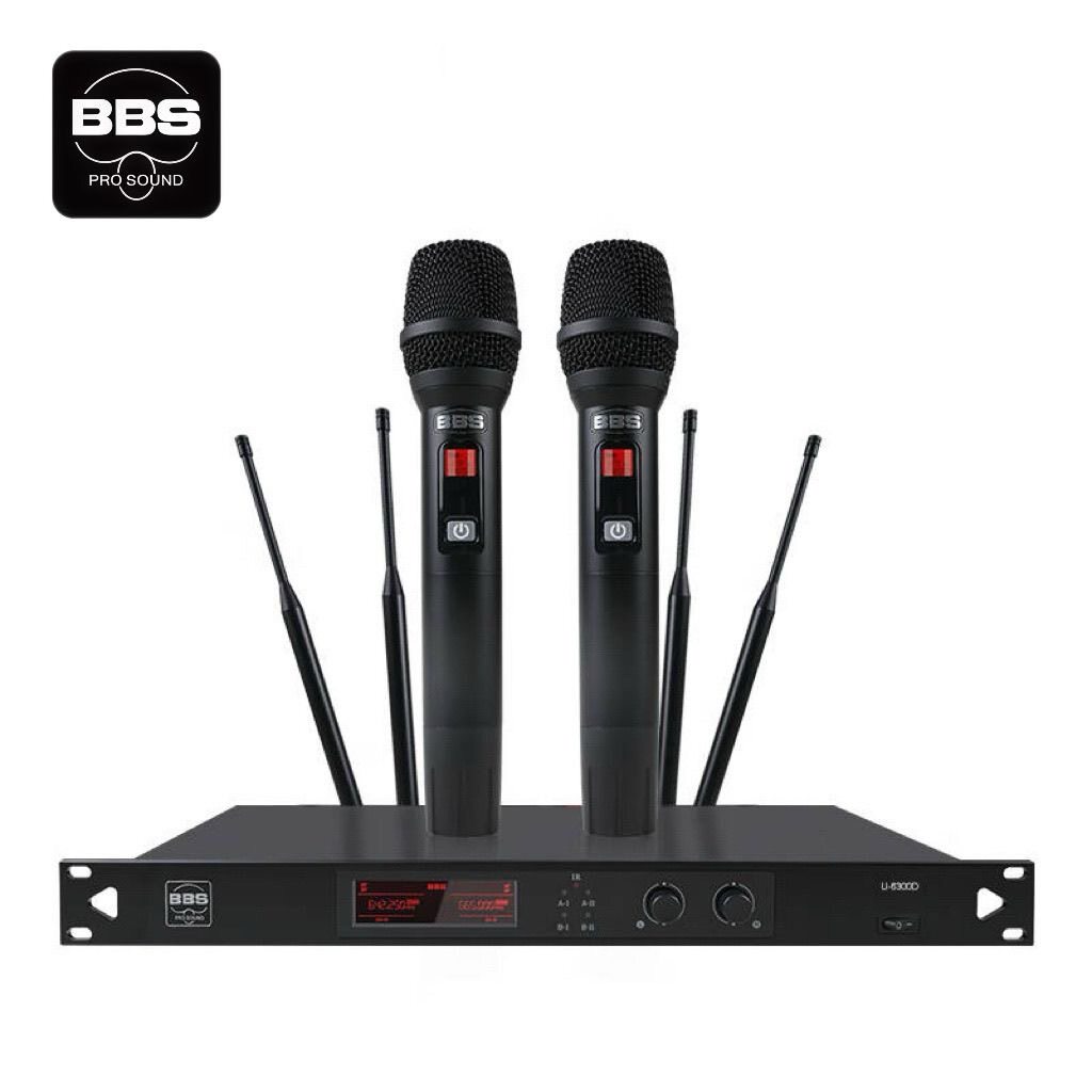 BBS U-6300pro真分集无线话筒舞台ktv主持会场室内工程设备远距离