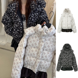 现货秒发 YCH 官方授权 25AW碎花拼接羽绒服