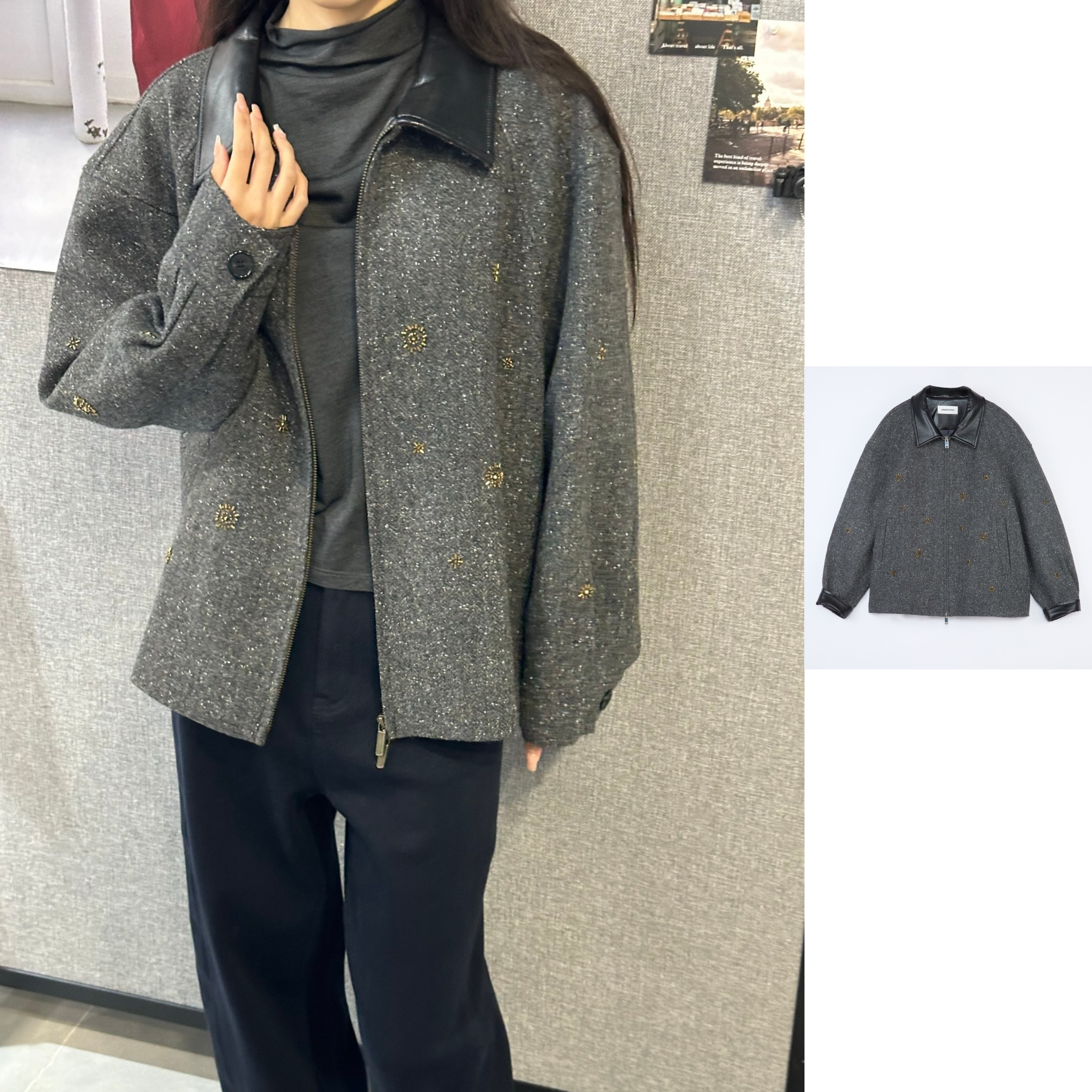 现货秒发 ANNENONO 官方授权 25AW翻领刺绣夹克