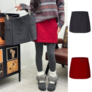 26SS羊毛毛呢半裙 官方授权 现货秒发 UHOOWU