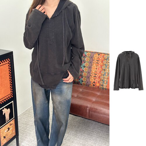 YOEYYOU  官方授权26AW    连帽荷叶边上衣   YTAW621857