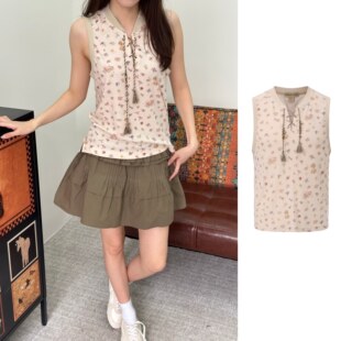 GARCON 官方授权 26SS 四时簪花针织系带马甲